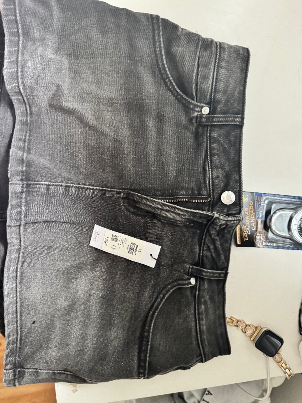 brand new garage mini denim skirt